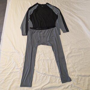 Mens Jockey Thermals Crew Long Sleeve Shirt and Long John 2XL